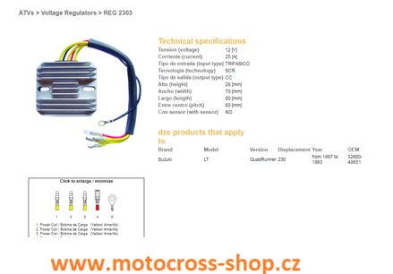 DZE REGULATOR NAPIĘCIA KAWASAKI KZ1000A2, LTD, A1, Z1R (ESR101)